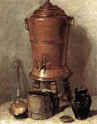 jean-Baptiste-Simeon Chardin The Copper Drinking Fountain France oil painting artist